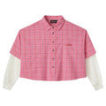 Gv Gallery Cropped Raspberry Pink Thermal Tlannel